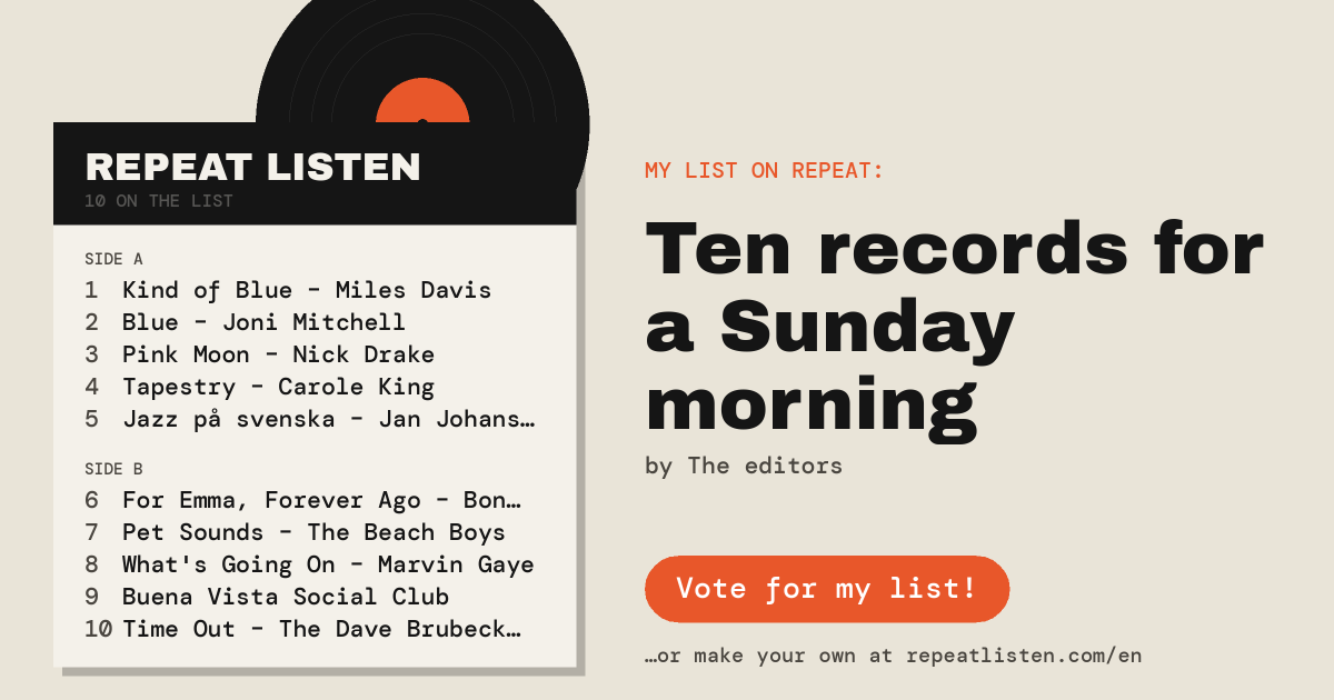 Share image for Ten records for a Sunday morning